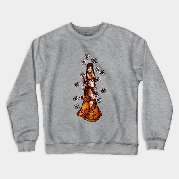 Capricorn Belly Dancer Crewneck Sweatshirt by bubbsnugg